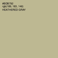 #BDB792 - Heathered Gray Color Image
